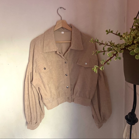 🐚Cream corduroy jacket🐚 - Picture 2 of 4